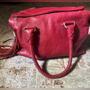 Cole Haan Red Leather Tote